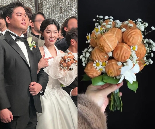 이장우♥조혜원 결혼식 '나혼산' 총출동..'호두과자 부케'도 눈길