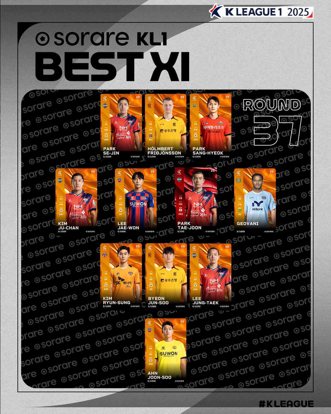 '1골-1도움' 박태준, K리그1 37라운드 '별중의 별'...K리그2 …