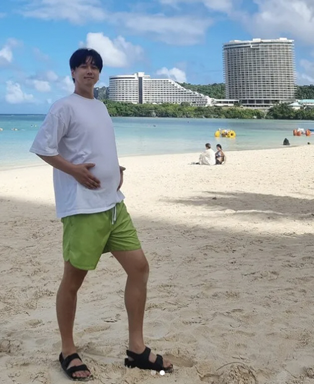 '40세 자연임신' 강은비, 수영복에 드러난 D라인..♥변준필과 대결 '…