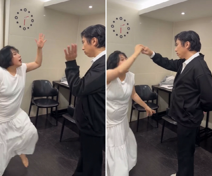 김영희, 화사·박정민 청룡상 무대 '폭주 패러디'…