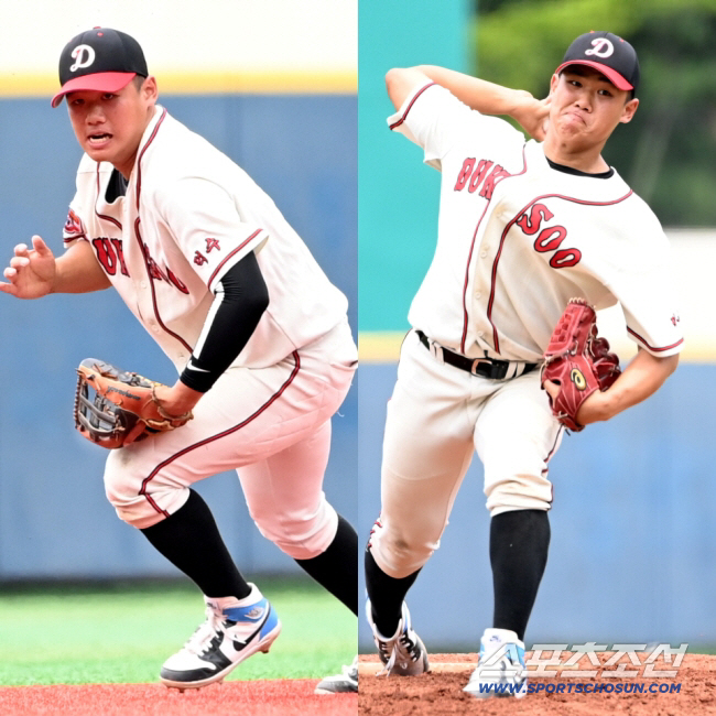 "한화 좋아하지만 하락이라…" 2학년 드래프트 최대어 이도류 하현승 엄준…