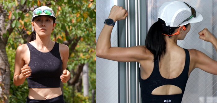 '49세' 문정희, 쩍 갈라진 등 근육 비결 