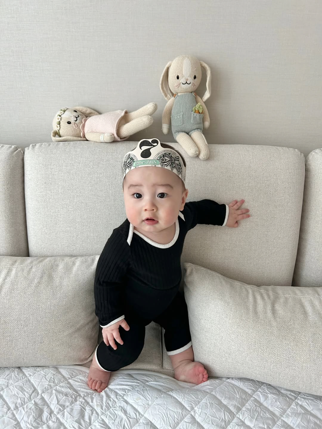 슬리피子, '189cm' 父 닮아 7개월에 '길쭉+큰 눈망울'..."상위…