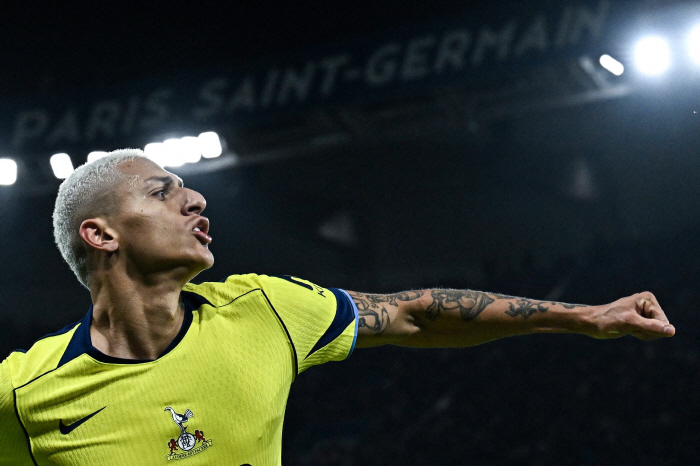 '승무무패패' 히샬리송, 3경기 연속골에도 순도 '빵점'…득점포 가동하면 '뭐해', 토트넘이 못 이겨