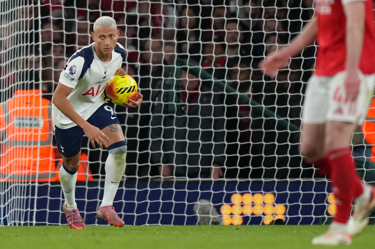 '승무무패패' 히샬리송, 3경기 연속골에도 순도 '빵점'…득점포 가동하면…