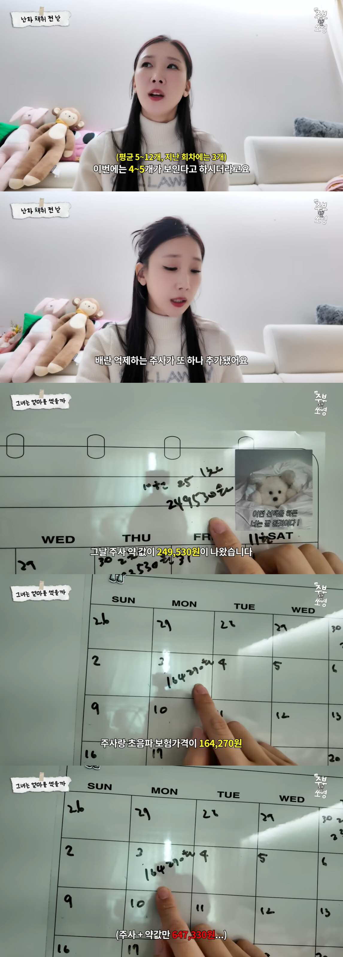 박소영, 시험관 시술비에 깜짝 "최근 주사+약 값만 65만원, 장난 아냐…