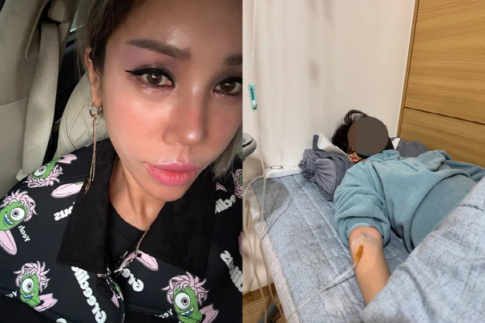 강원래♥김송 아들, 안타까운 근황 "밤새 고열·오한에 설사·구토까지"