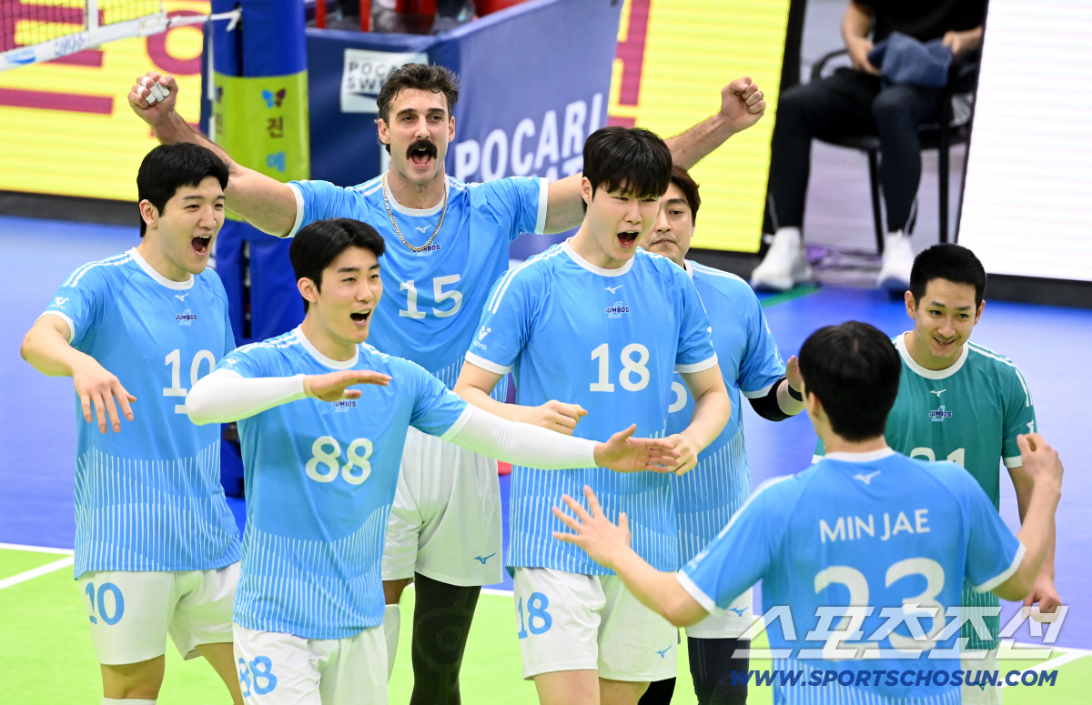 [포토] 3대0 승리한 대한항공