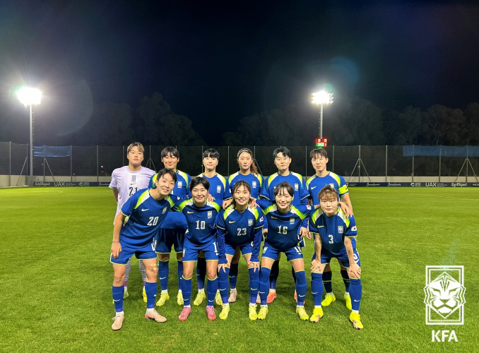 '28살 송재은 늦깎이 데뷔→김민지 데뷔골' 女신상우호, 유럽 원정서 웨…