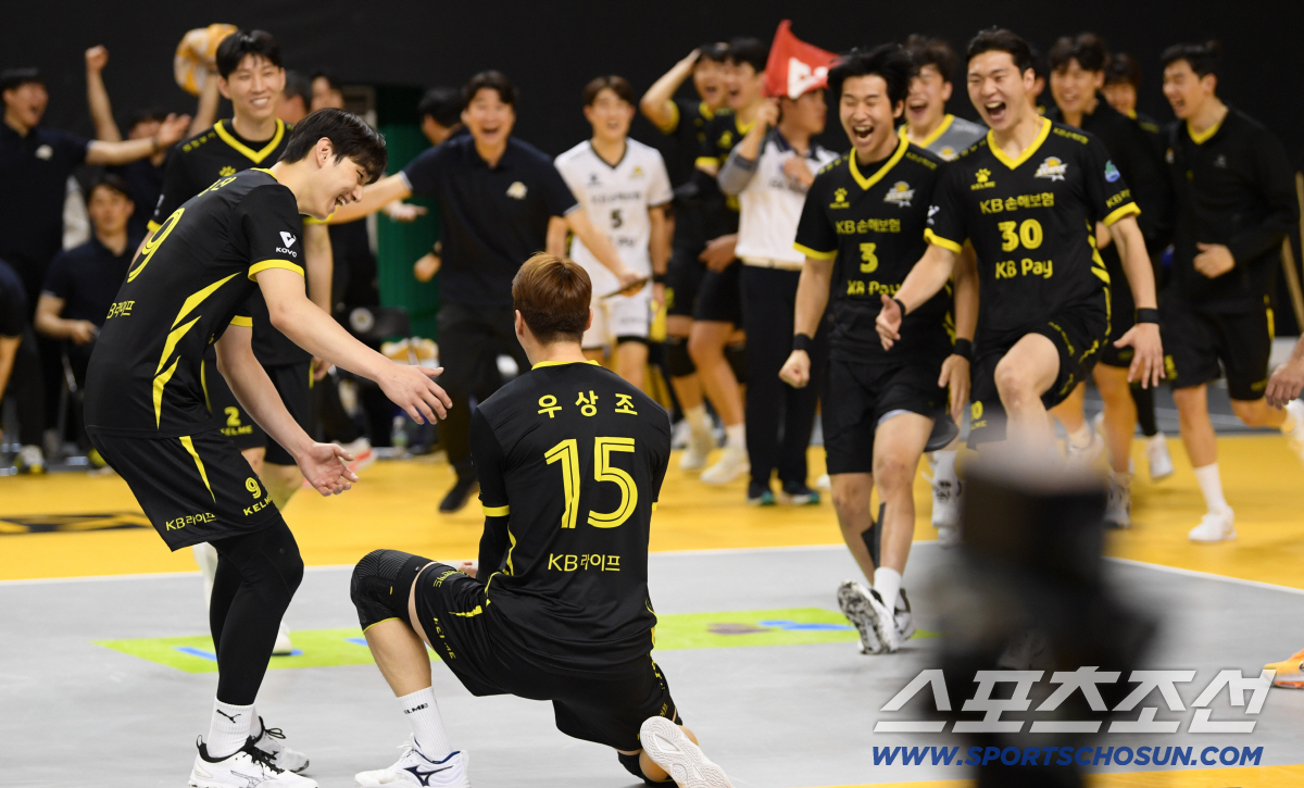 [포토] KB손해보험, 연패 끊었다