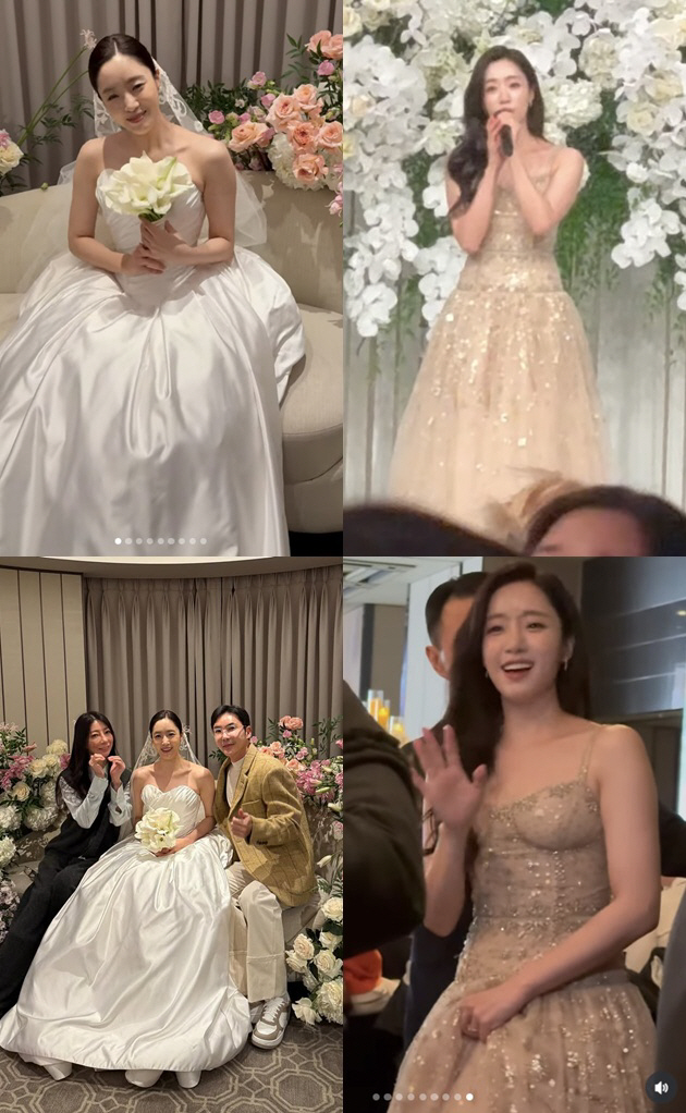 함은정♥김병우 결혼식 공개됐다..하정우 축사 포착 "너무 웃겨"