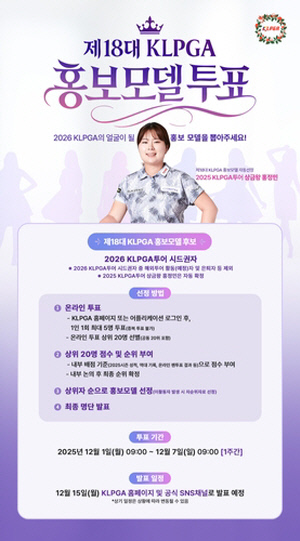 KLPGA, 제18대 홍보모델 온라인 팬 투표 시작