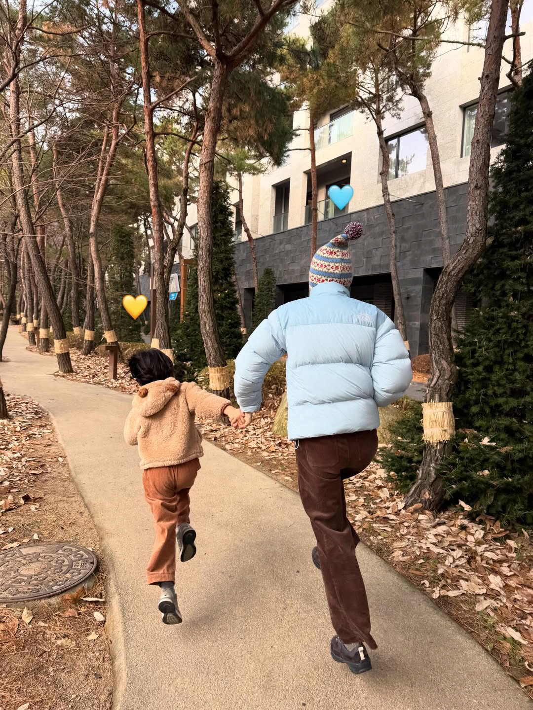 김나영子, 2달차 '아빠' 마이큐 제일 좋다더니...등에 업혀 애교 "가…