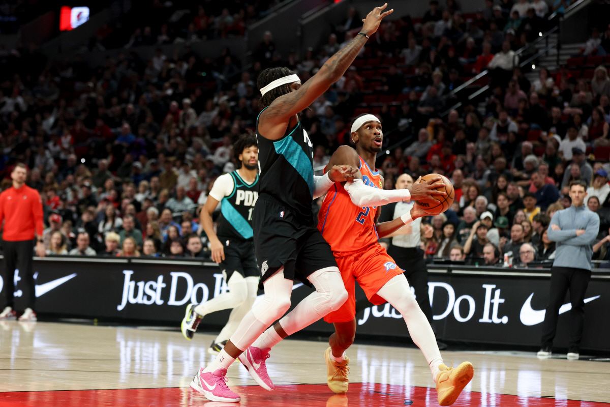 OKC 절대 에이스 SGA, NBA 역사 새로 쓰다. 역대 연속 20득점…