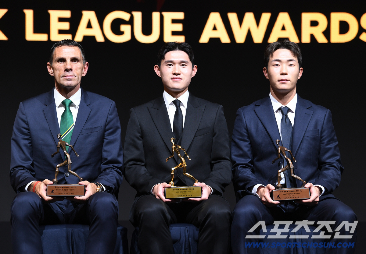 [K리그 대상]"아내 예린에게 바친 '최고의 별'" 김천 3위→울산 9위…