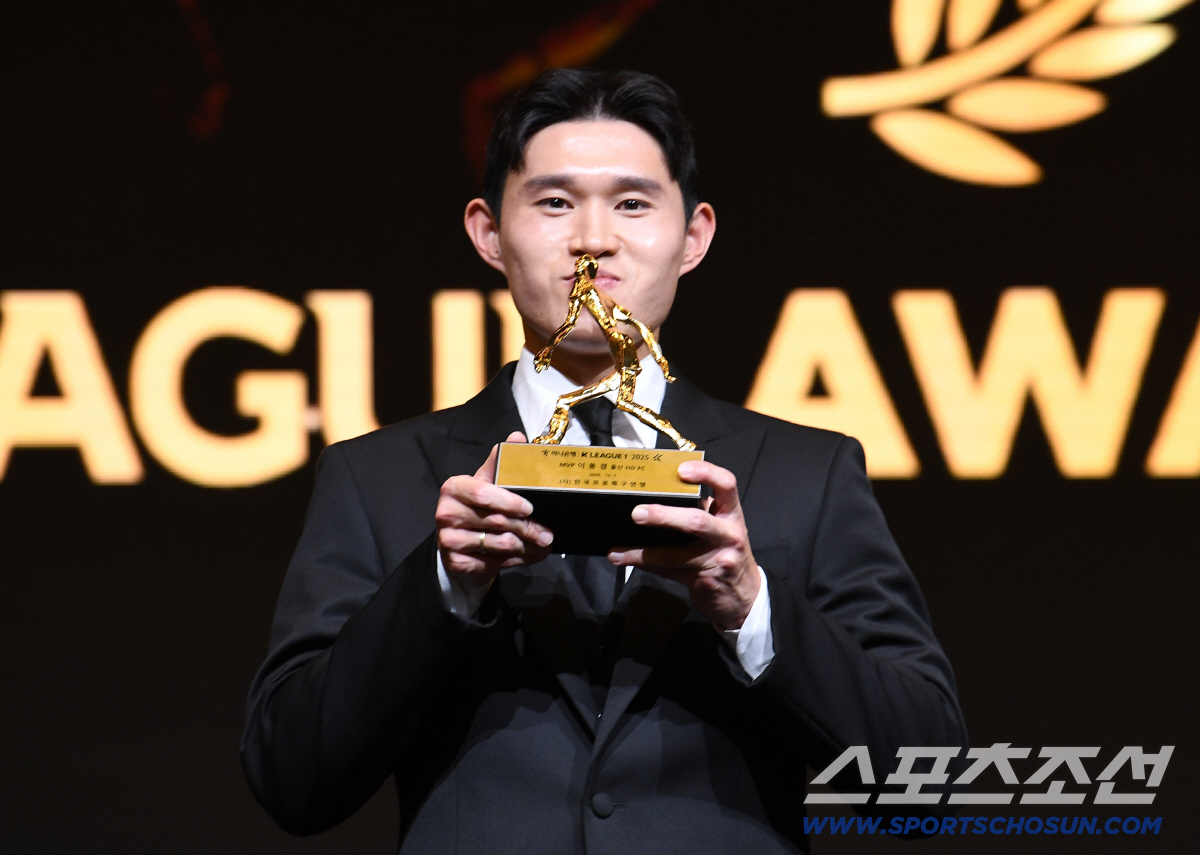 [K리그 대상]"아내 예린에게 바친 '최고의 별'" 김천 3위→울산 9위…