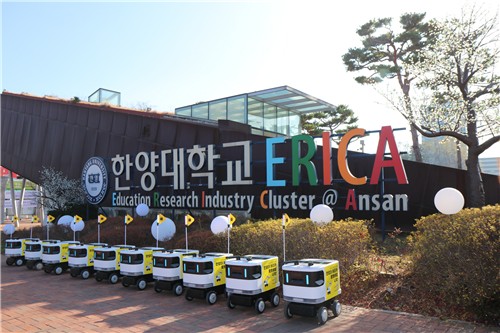 음식물 주문하면 자율주행 로봇이 배달…안산 한양대서 서비스