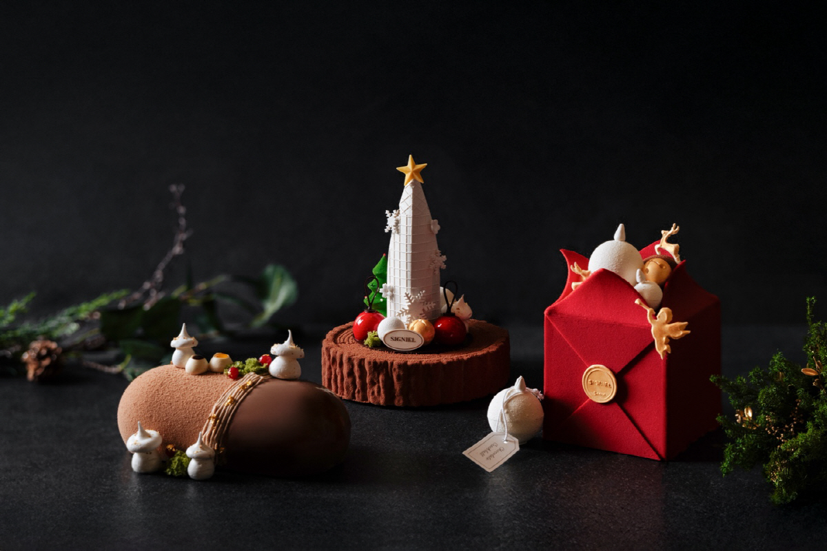 "크리스마스의 완성은 케이크" 롯데 시그니엘 서울·부산, 시즌 한정 제품…