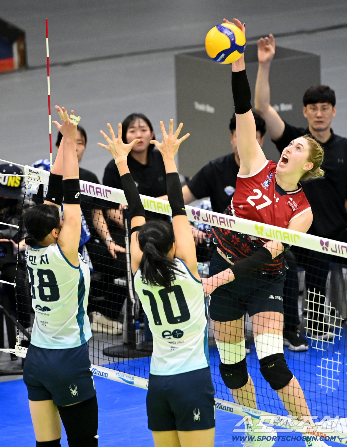 [포토] 현대건설 카리의 스파이크