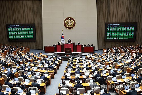 '727.9조' 이재명 정부 첫 예산안 국회 통과…5년 만에 시한 지켜(종합)