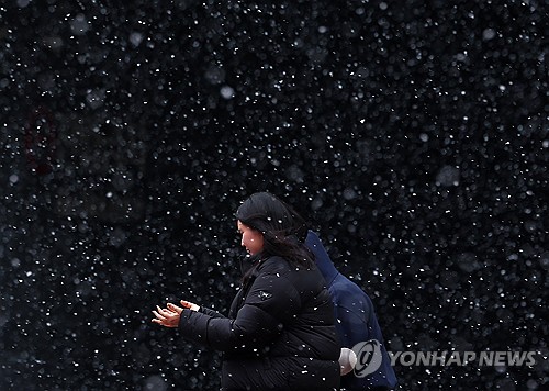 충북 중·남부 오후 1㎝ 안팎 눈…낮 최고 1도