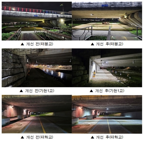 원주시, 원주천 조도 개선사업 마무리…밝고 안전한 도시 조성