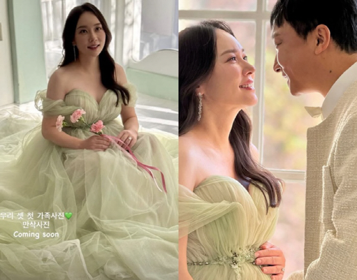 '시험관 9번 끝 임신' 양현민♥최참사랑, 딸과 첫 가족사진 공개