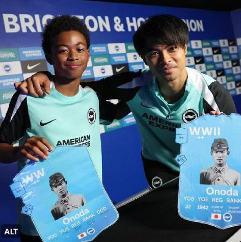 "감히 전범 일본군 사진을 올려?" 친일구단 논란 브라이튼, 14억 대륙…