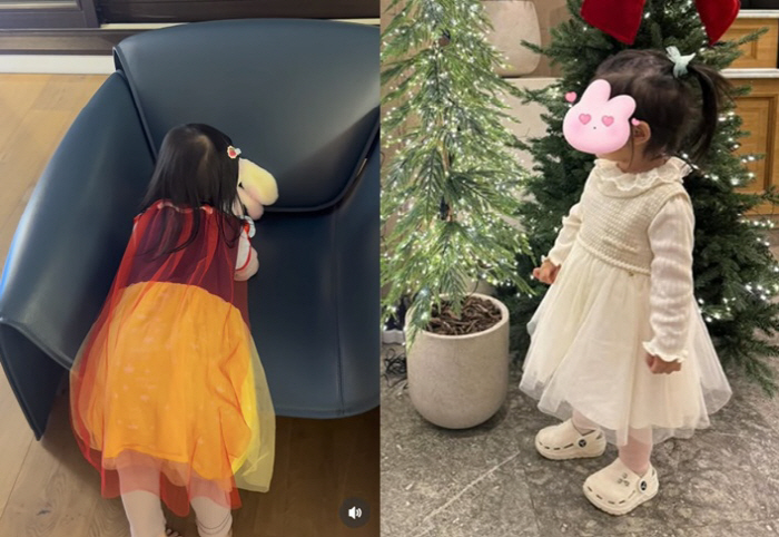 이병헌♥이민정 딸, 드레스 공주병 제대로 왔다..백설공주 변신해 인형과 …