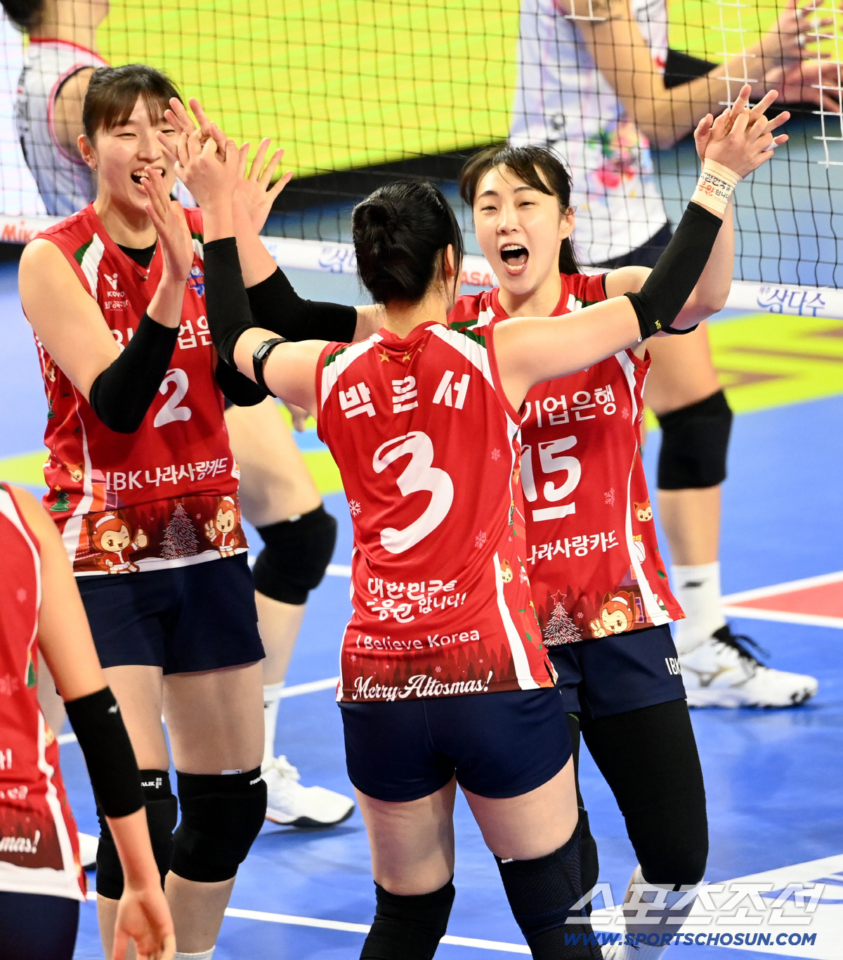 [포토] 환호하는 황민경, IBK기업은행 셧아웃 승리!