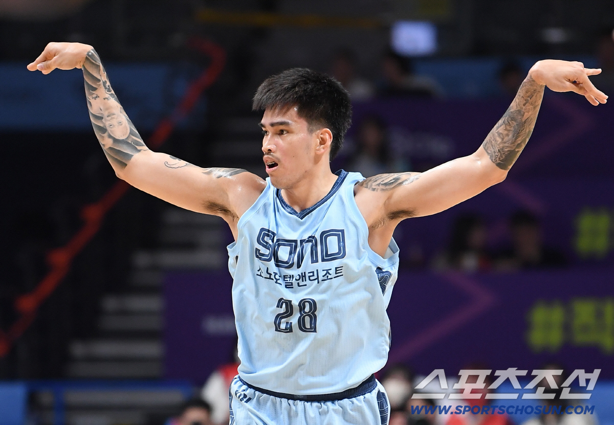 [포토] 켐바오, 3점슛 넣고 멋진 세리머니