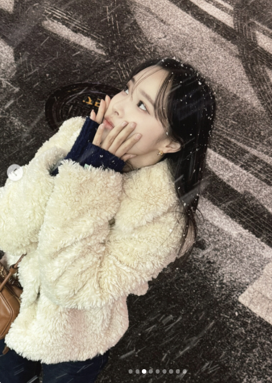 '암투병' 이솔이, 아파도 첫 눈은 못 참지 "완전 칼바람"