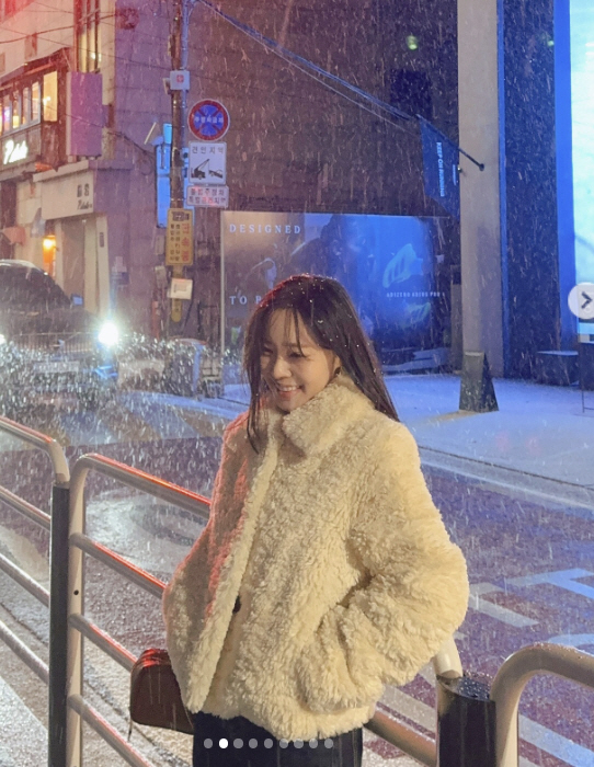 '암투병' 이솔이, 아파도 첫 눈은 못 참지 "완전 칼바람"