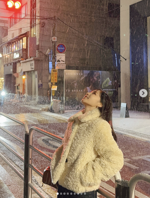 '암투병' 이솔이, 아파도 첫 눈은 못 참지 "완전 칼바람"