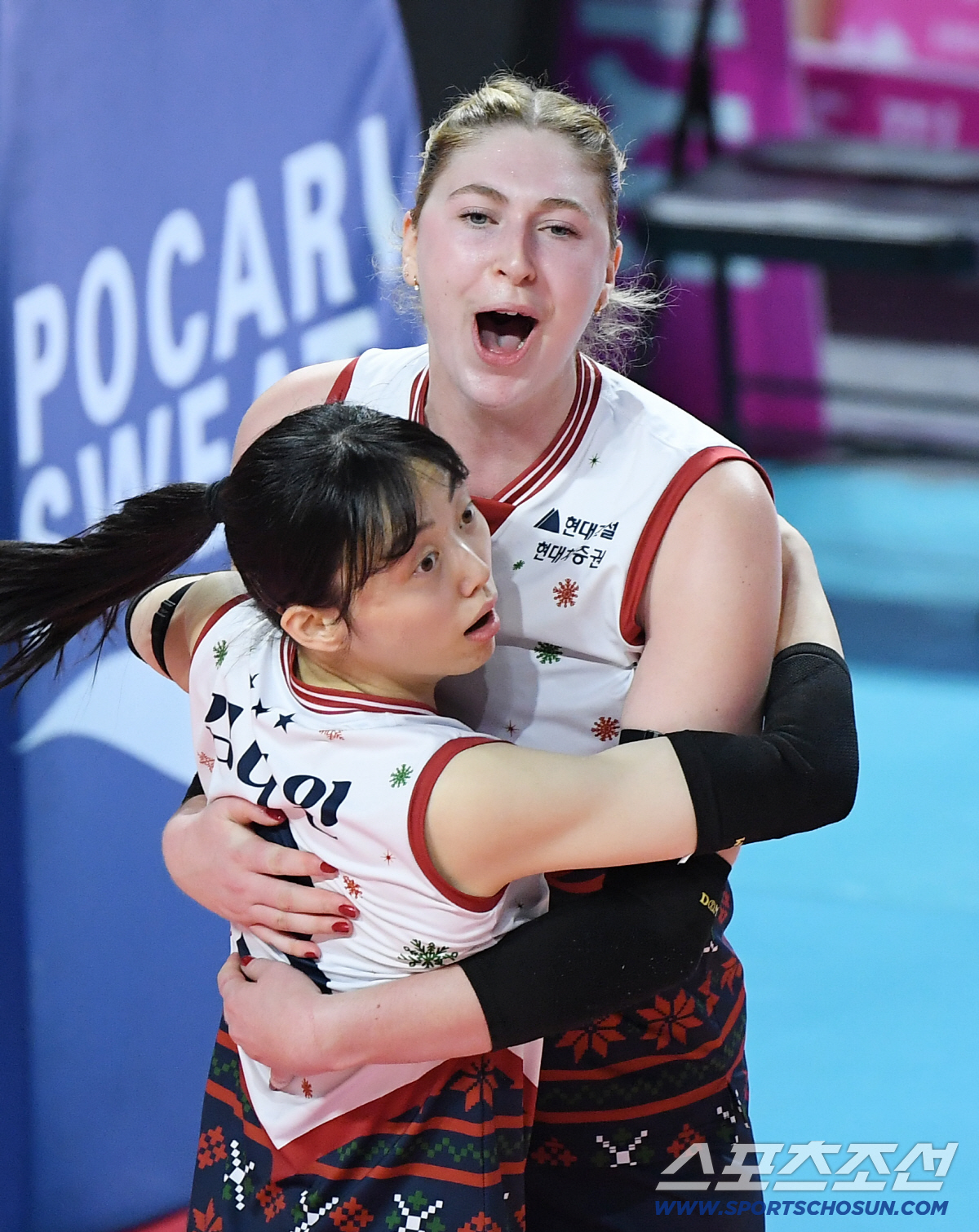 [포토] 카리 '김다인 토스 덕분이야'