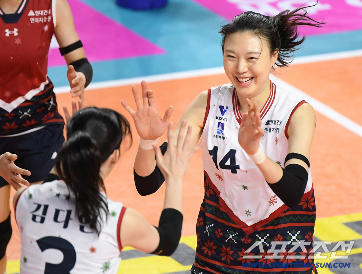 [포토] 득점 후 기뻐하는 양효진