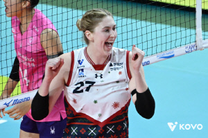 김희진 부활? '12득점 4블록 성공률 63.6%' 뱅활약 → 현대건설 2위 사수…'셧아웃' 흥국생명 3연승 저지