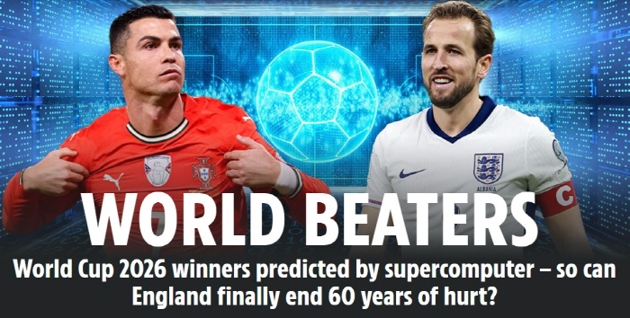 "한국→일본, 16강 실패" 슈퍼컴 미쳤다! 호날두의 포르투갈 우승…A조…