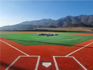 증평생활야구장, 한 단계 업그레이드…시설 정비 공사 돌입