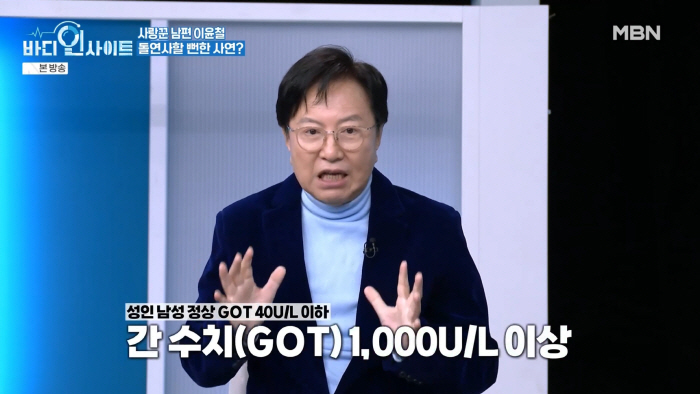 '71세' 이윤철, 돌연사 경고 "간수치 측정 불가, 고혈압까지" ('바디인사이트')