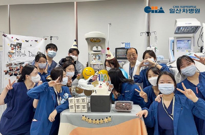 570g 초극소 저체중아 100일 만에 2.22㎏ 회복 '기적의 백일 잔치'