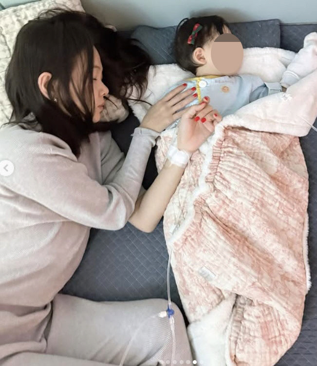 '윤전일♥' 김보미, 둘째딸 병원 입원했다 "짜증·울음 폭발, 얼마나 아…