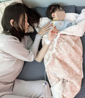 '윤전일♥' 김보미, 둘째딸 병원 입원했다 