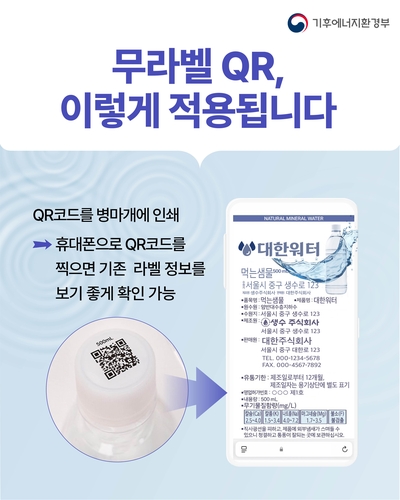 내년부터 '먹는샘물 無라벨' 의무화…가게 낱개 제품은 1년 계도