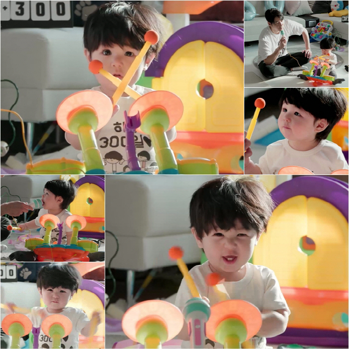 심형탁 子 하루, 무아지경 드럼 연주→옹알이 코러스 "신동이네" ('슈돌…