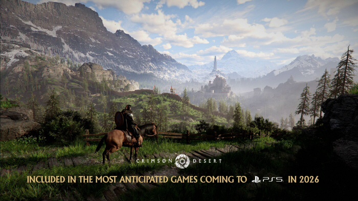 펄어비스의 '붉은사막', PS 스토어에서 '2026년 PS5로 출시될 최고의 기대작'으로 꼽혀