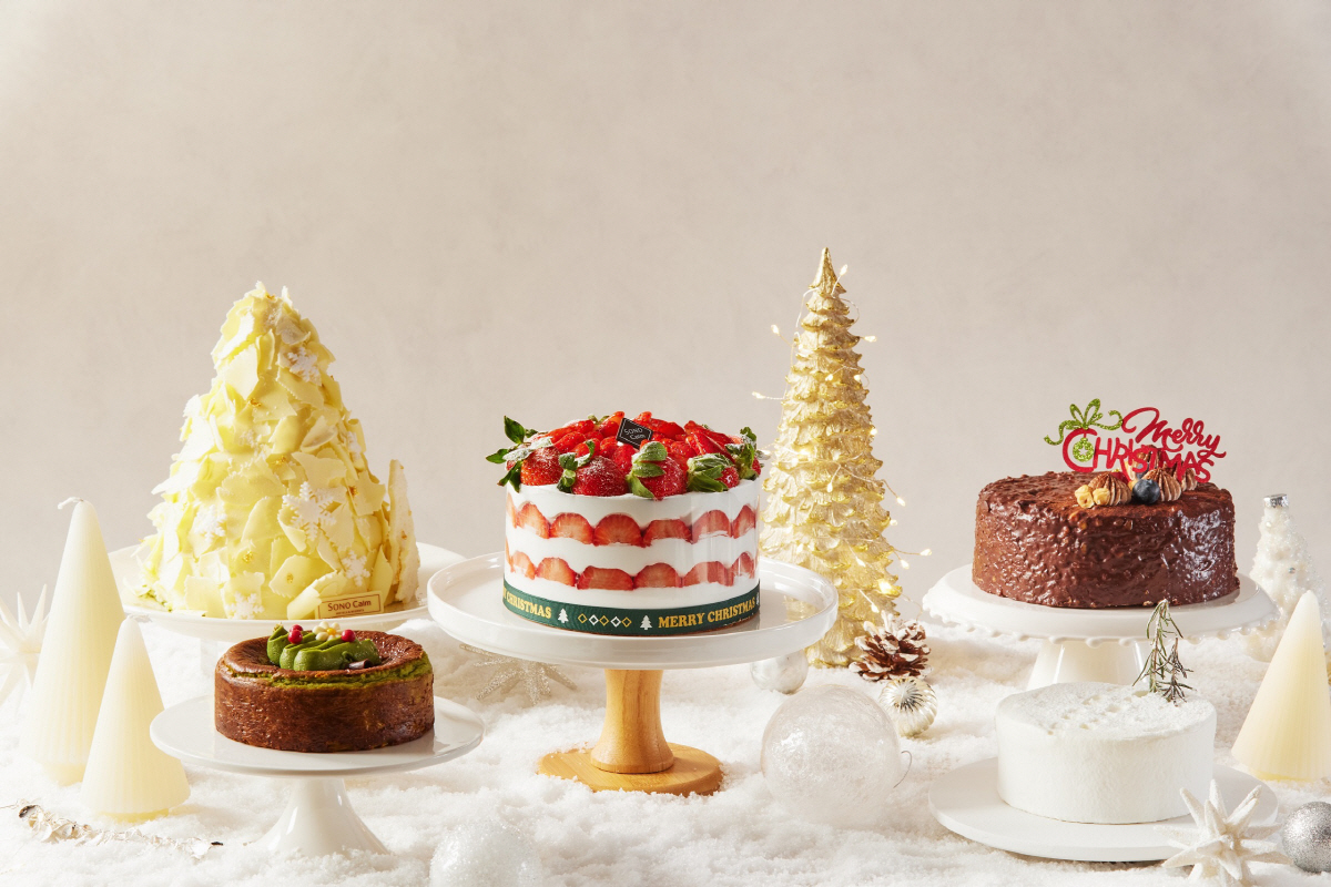 소노인터내셔널, 크리스마스·연말 시즌 한정 케이크 5종 선보여
