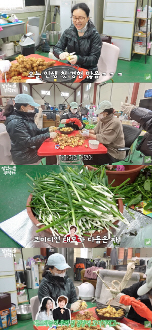 박미선, 유방암 투병 중 김장 참여..배추만 800포기 