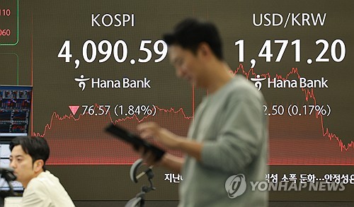 'AI 거품론'에 급락 후 눈치장세…코스피 1.8% 하락 마감(종합)