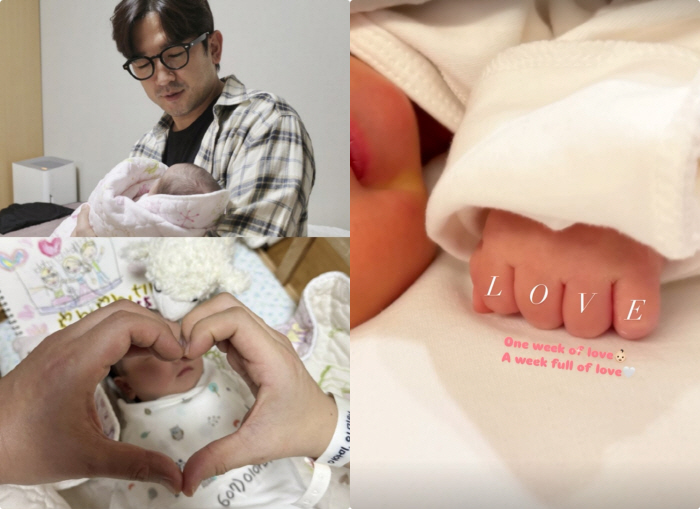 '이아미♥' 이민우, 생후 8일 딸에 부성애 폭발 "사랑 뿐인 한주였다"